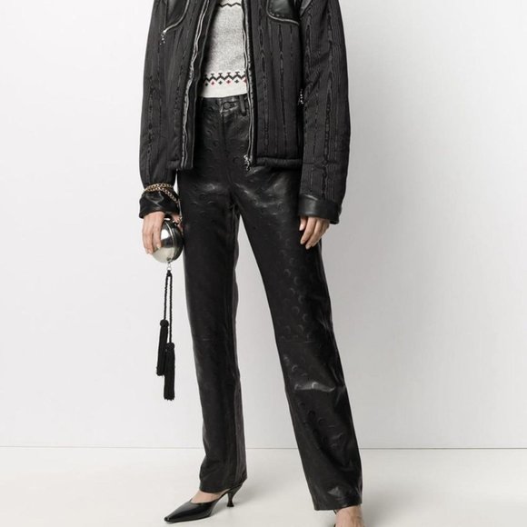 Marine Serre Convertible Moire-effect Biker Jacket - Picture 8 of 8